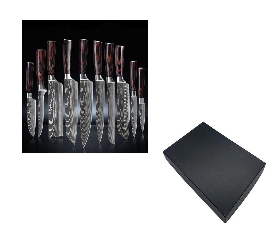 10 Piece Set Knife Chef's Knife
