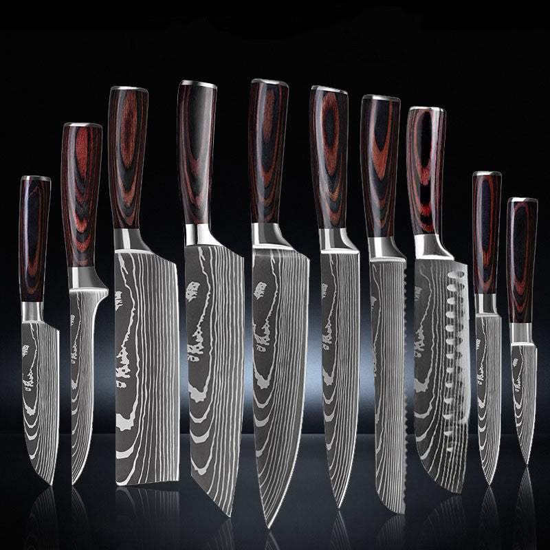 10 Piece Set Knife Chef's Knife