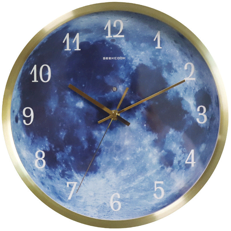 12-inch Wall Clock Blue Moon