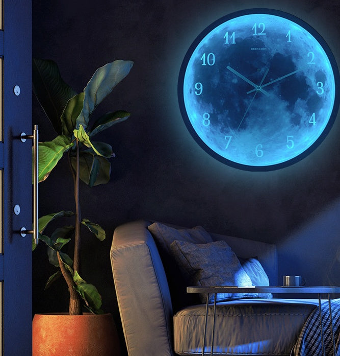 12-inch Wall Clock Blue Moon