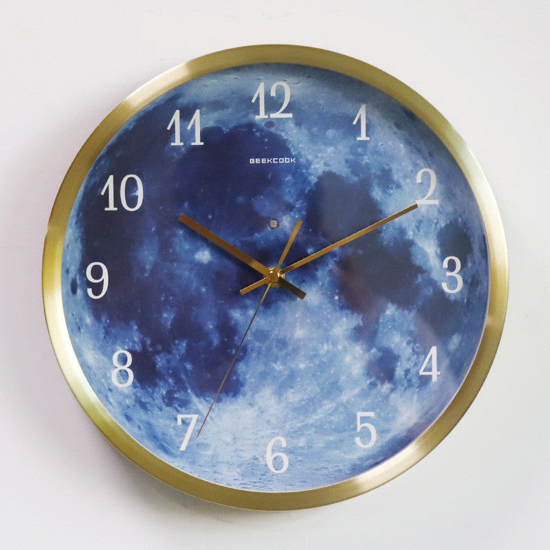 12-inch Wall Clock Blue Moon