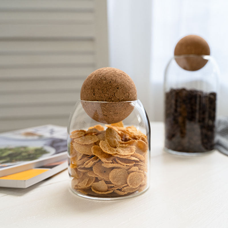 1 Set Storage Ball Glass Jar