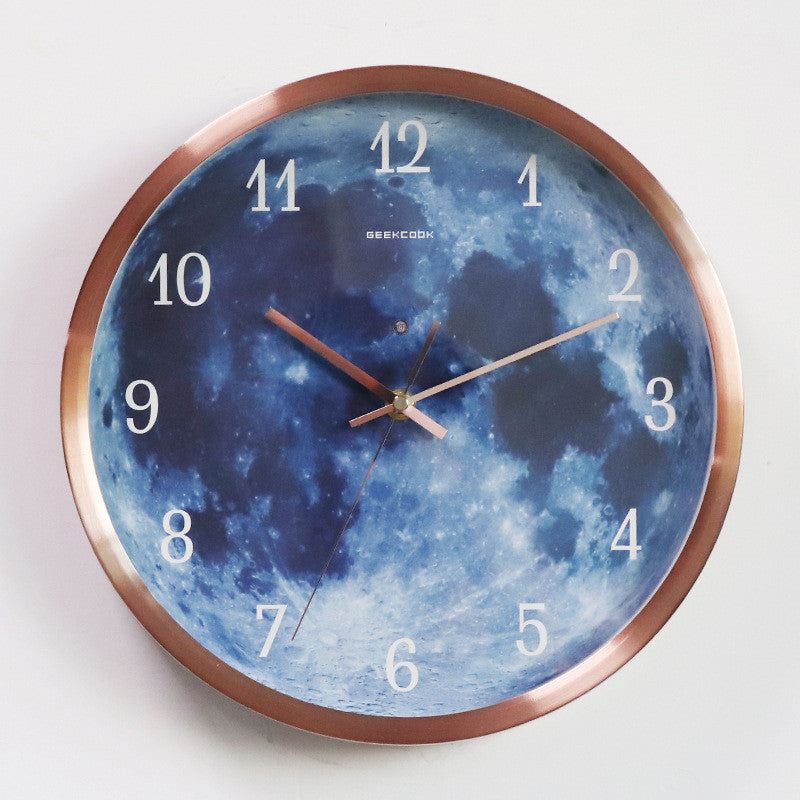 12-inch Wall Clock Blue Moon